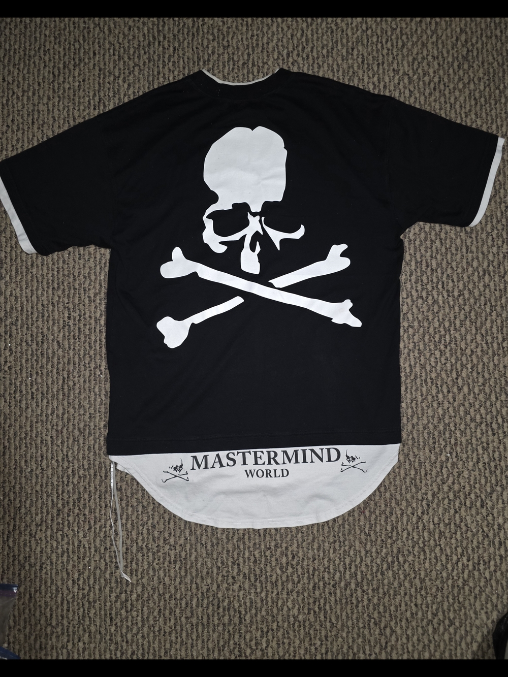 Mastermind World Black Skull Graphic Short-Sleeve Shirt